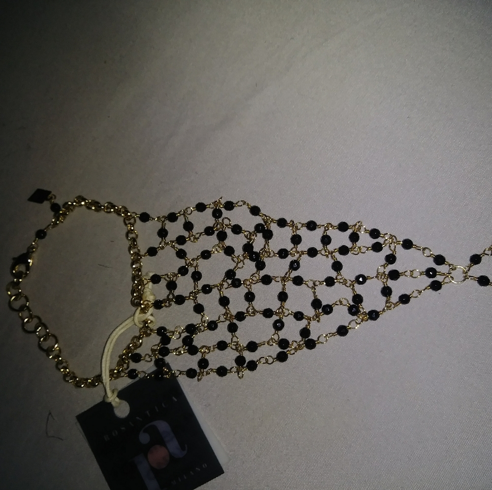Rosantica Milano Onyz finger bracelet